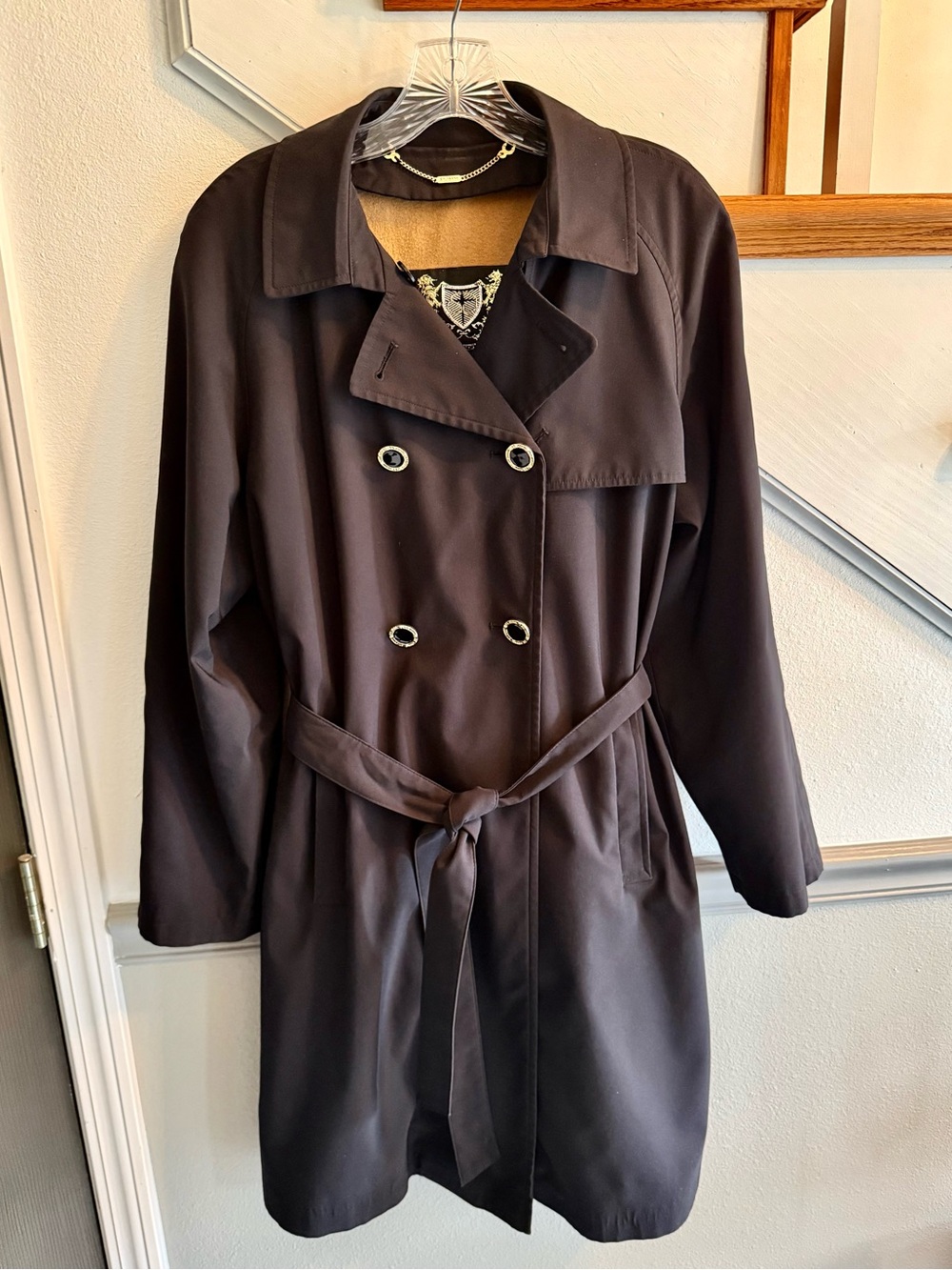St. John runway used in mint condition Women'sDouble-Breasted Trench Coat